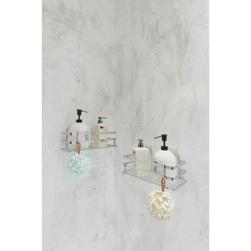 Suntel Banyo ve Mutfak Aksesuarları Yapışkanlı Kancalı 2 Adet Set Banyo Rafı SB04SY Banyo Rafı Fiyatı