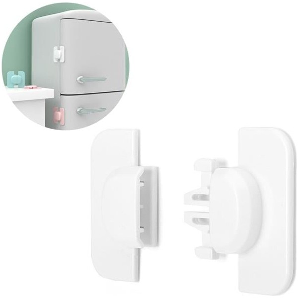 Sunup SN-28750 Geçmeli Tip Buzdolabı ve Dolap Için Çocuk Güvenlik Kilidi Yapışkanlı - 0 - 3 Ay - Beyaz Buzdolapları Fiyatı