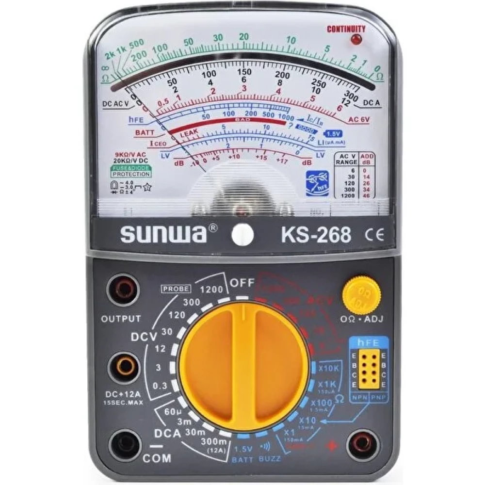 Sunwa KS268 Analog Multimetre Ölçü Aleti - MULTİMETRE Diğer Test ve Ölçüm Cihazları Fiyatı
