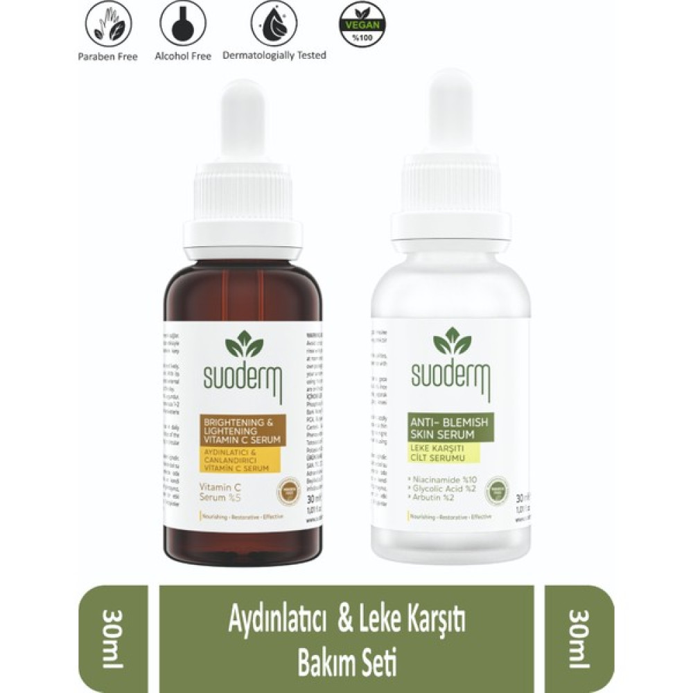 Suoderm Bakım Seti ( C Vitamin Serum ) - 30 ML Anti-Aging / Yaşlanma Karşıtı Fiyatı