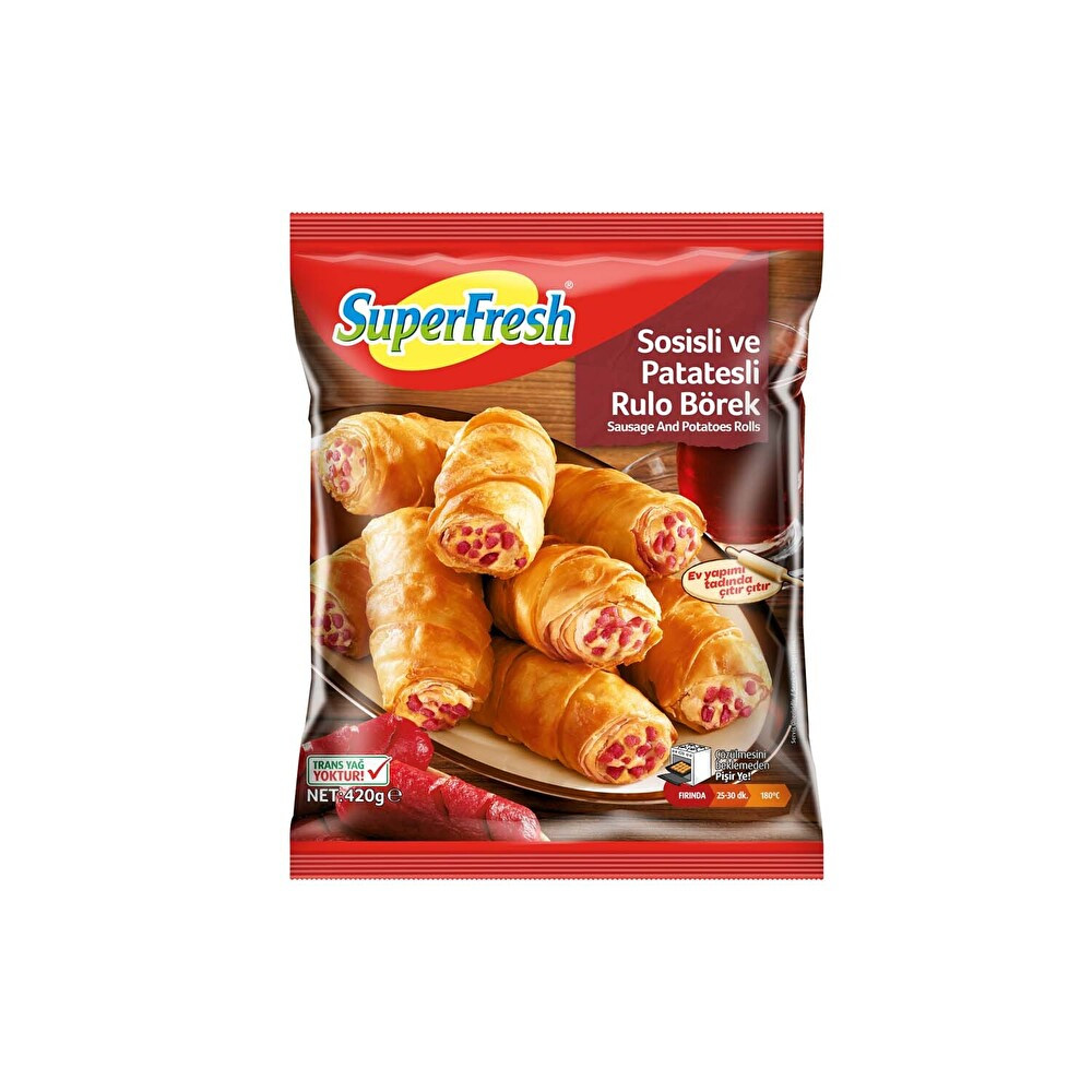 Süpefresh Rulo Börek Sosisli 420 g Dondurulmuş Gıda Fiyatı