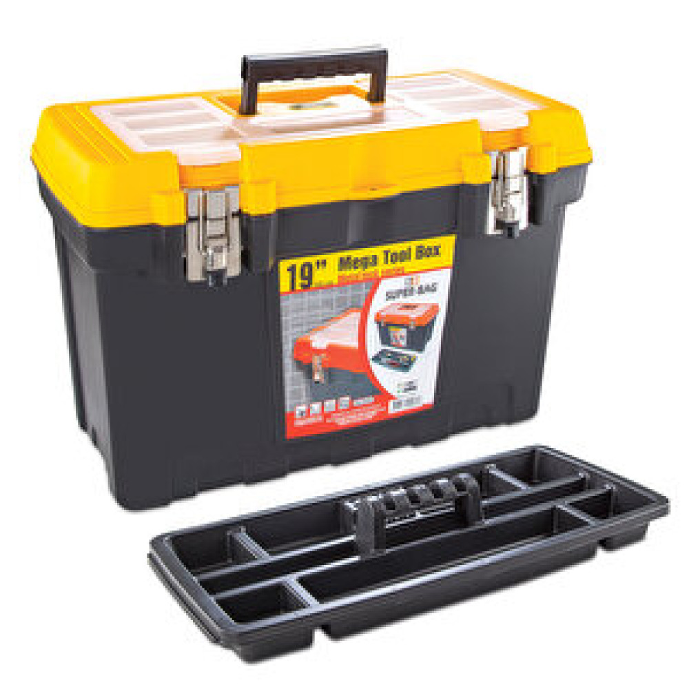Super-Bag ASR-2021 Mega Tool Box Metal Kilitli Takım Çantası 48 cm Nalburiye & Hırdavat Fiyatı