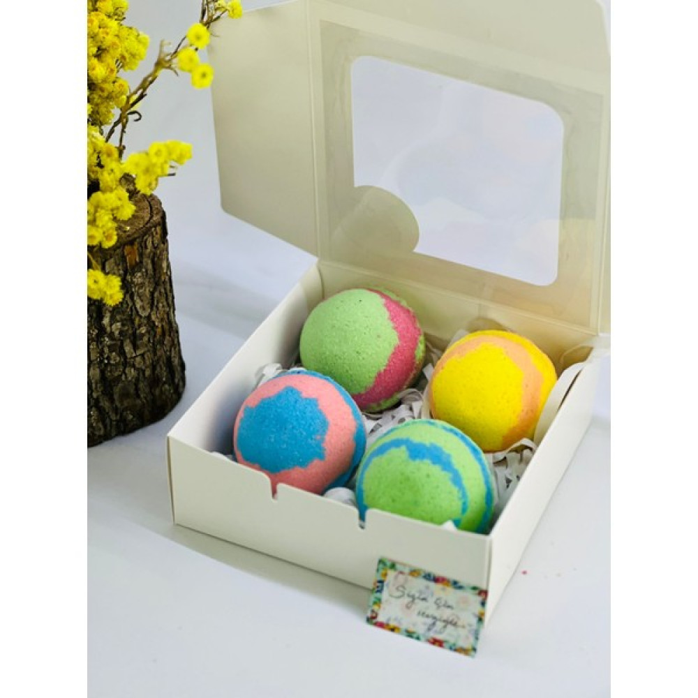 Super Bath Bomb Banyo Topu, Nem Topu, Banyo Bombası Meyve Bahçesi 4 Adet 120 gr Oto Boyaları Fiyatı