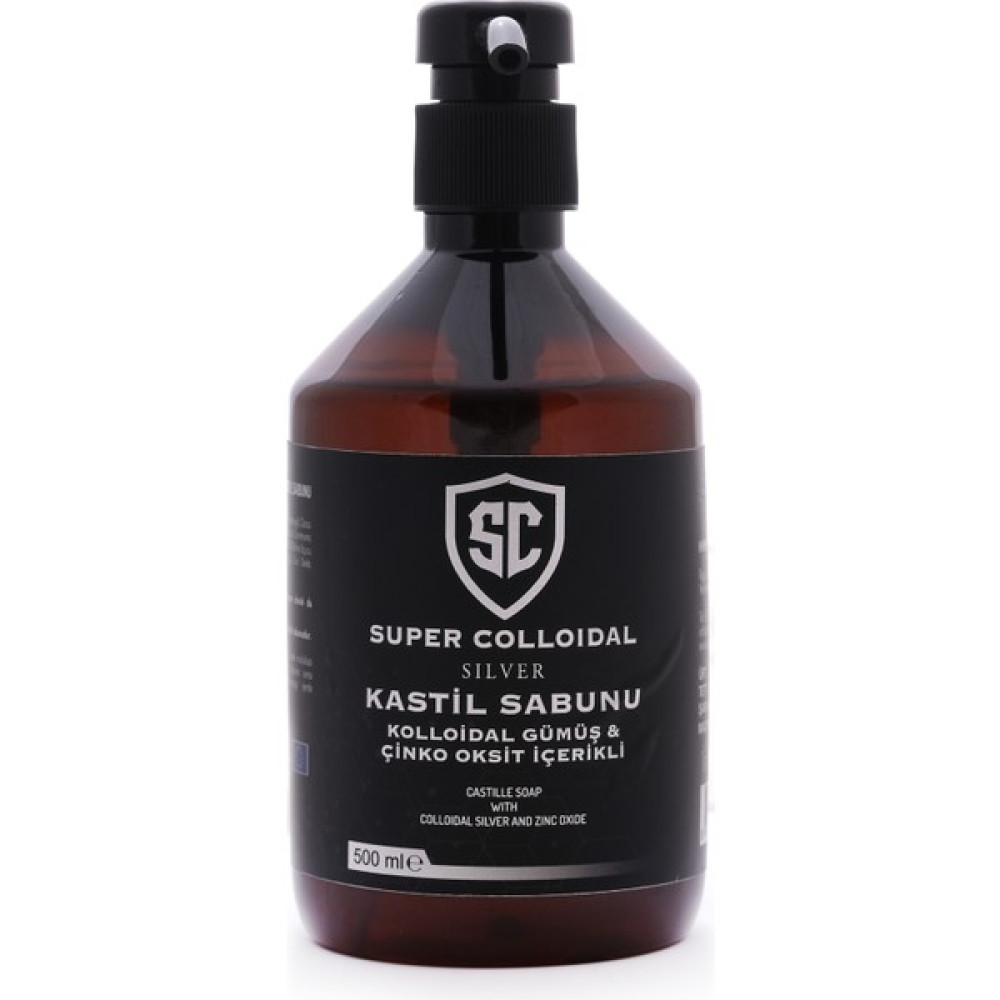 Super Colloidal Kastil Sabunu Kolloidal Gümüş ve Çinko Oksit İçerikli 500 ml Sabunlar Fiyatı