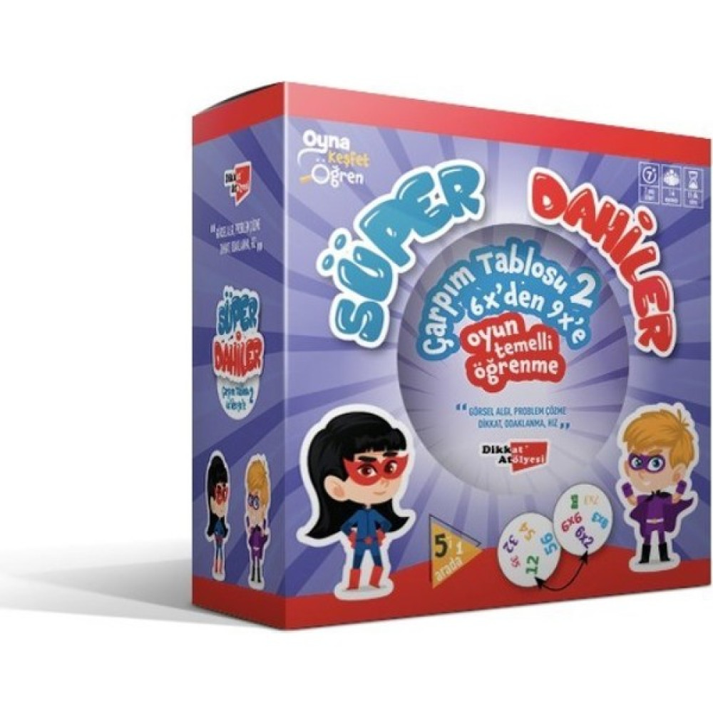 Süper Dahiler :Çarpım Tablosu 2 (6X’Den 9X’E) Çocuk Öykü Fiyatı