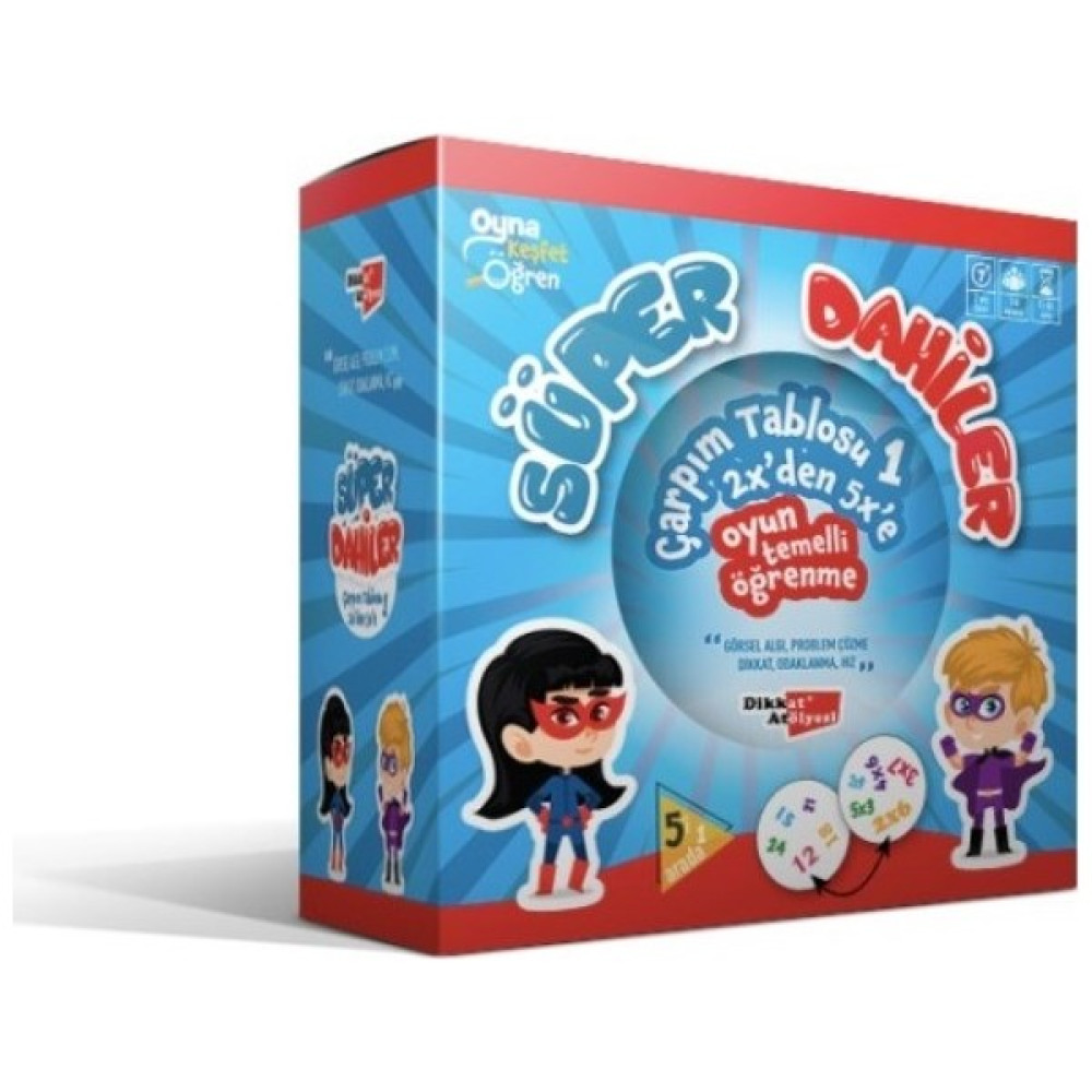 Süper Dahiler Seti:Çarpım Tablosu 1 (2X’Den 5X’E) Çocuk Öykü Fiyatı