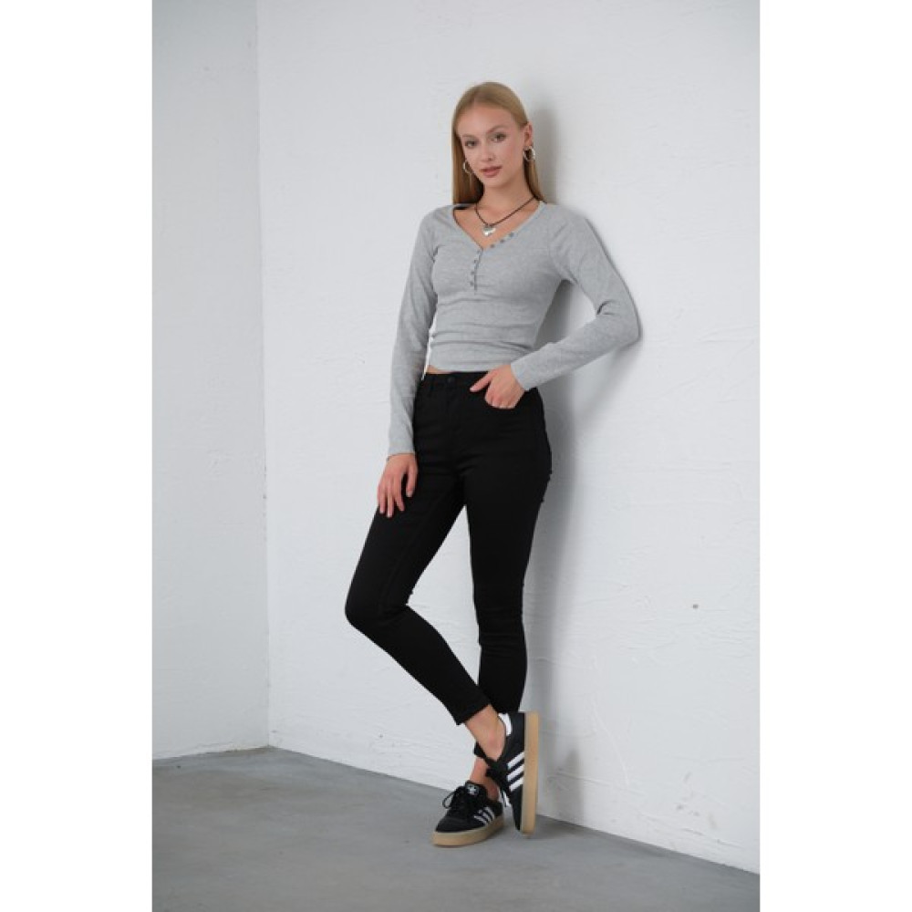 Süper Esnek Kumaş Pamuk Saten Jegging Kadın Skinny Dar Paça 5 Cep Pantolon @carpi Bayan Jeans / Kot Pantolon Fiyatı