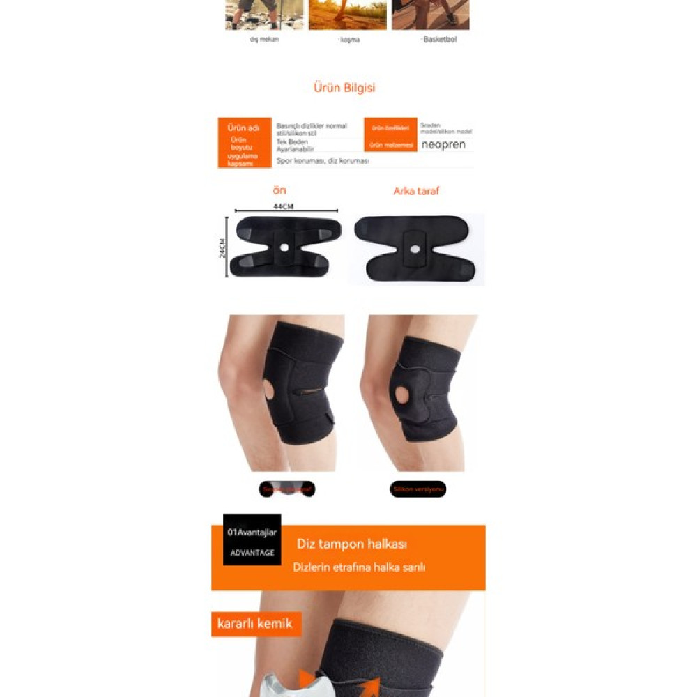 Super Laxr Fitness Spor Koruyucu Diş Patella Bant Diz Pedleri Silikon Basketbol Yürüyüş Koşu Açık Bisiklet Bant Diz Pedleri (Yurt Dışından) Futbol Malzemeleri Fiyatı