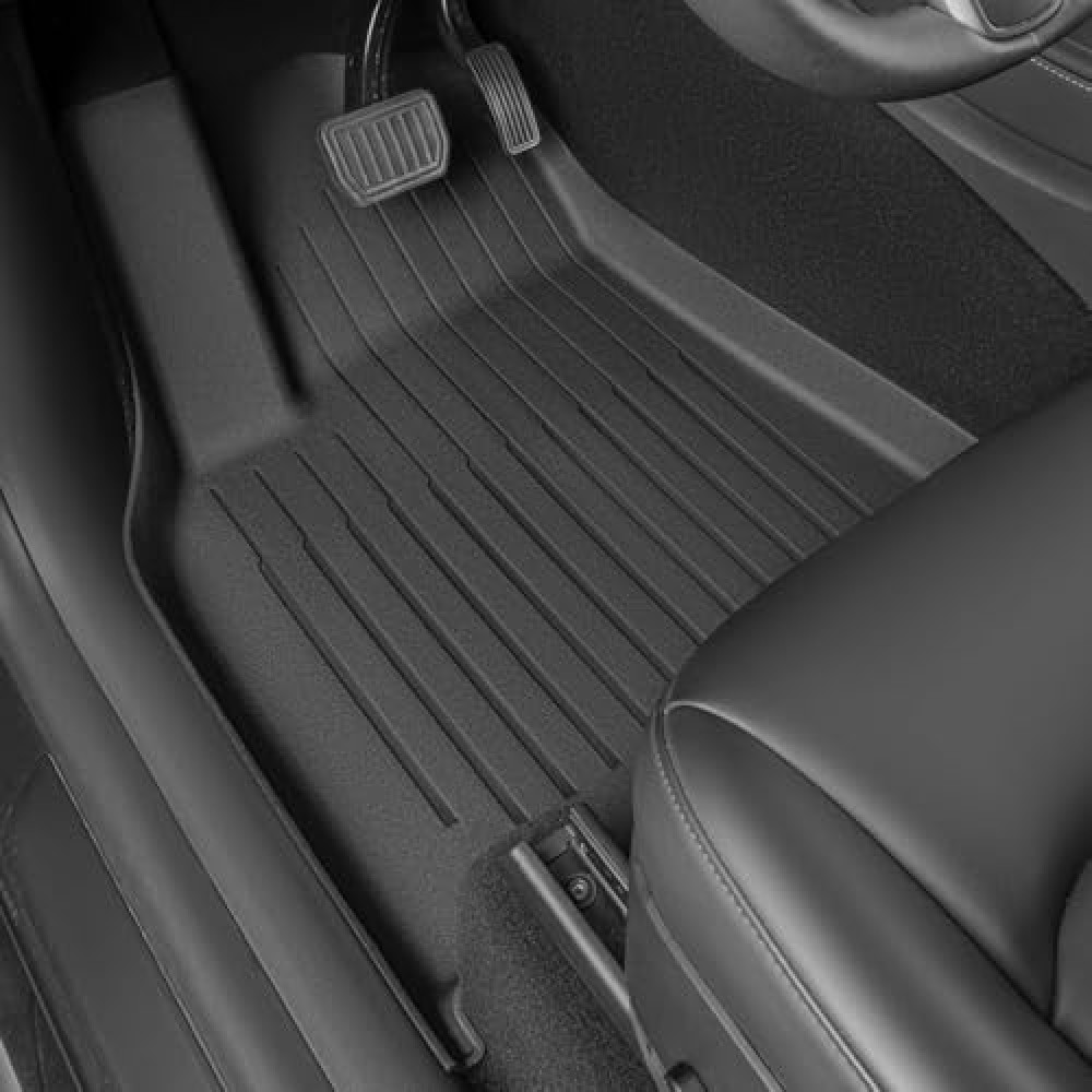 SUPER LINER 2024 2025 Tesla Model 3 Highland Floor Mats 6-Piece Set | Extra-Thick TPE All-Weather Floor & Cargo Liners | Pet & Child-Friendly Custom Fit Interior Accessories