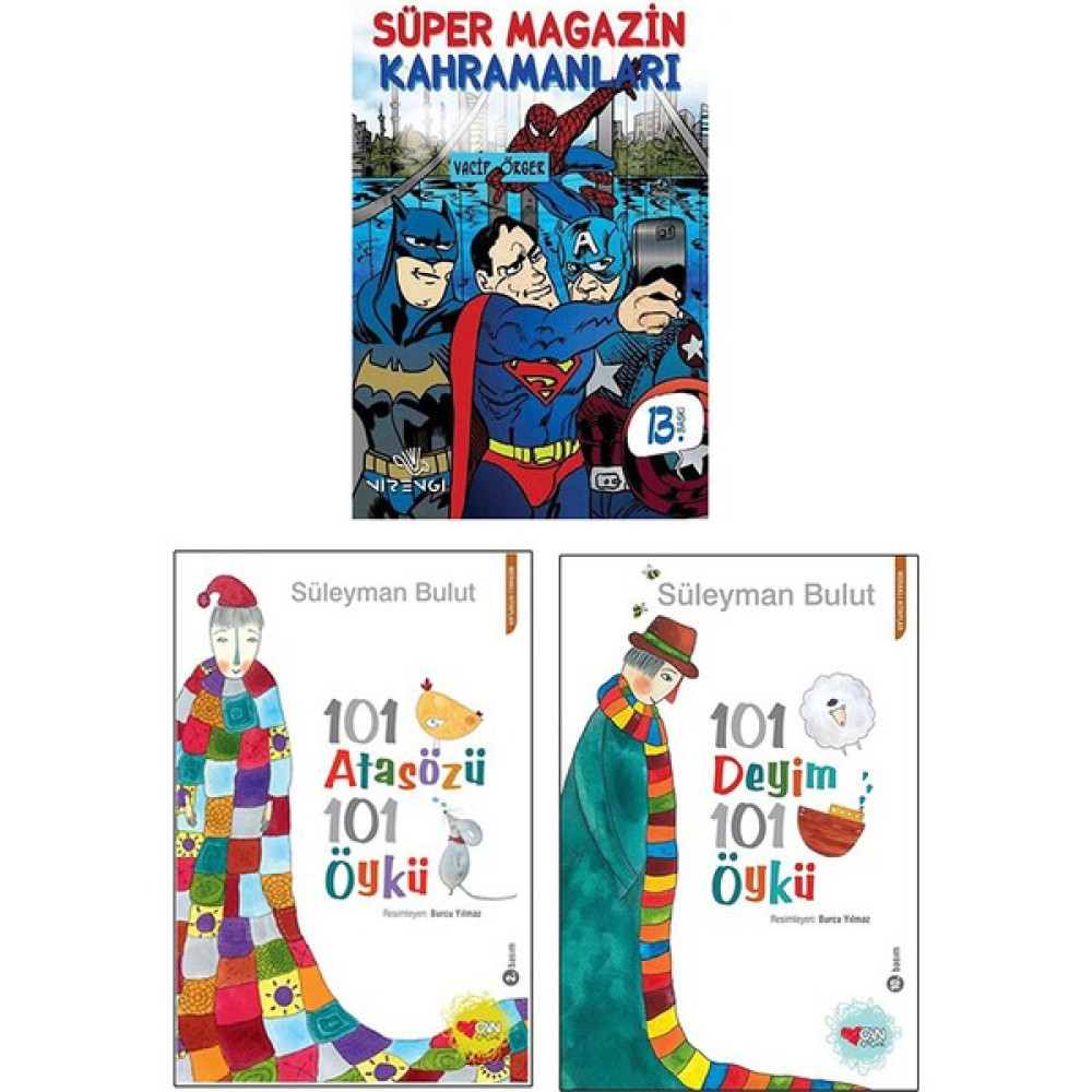 Süper Magazin Kahramanları - 101 Atasözü - 101 Deyim 3 Kitap Set - Vacip Örger Çocuk Masal Fiyatı
