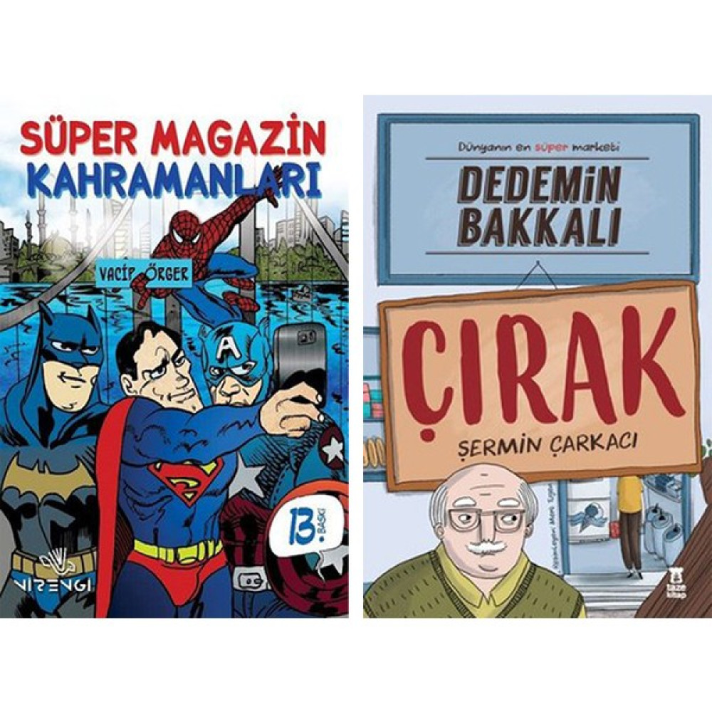 Süper Magazin Kahramanları - Dedemin Bakkalı Çırak (2 Kitap Set) Çocuk Klasikleri Fiyatı