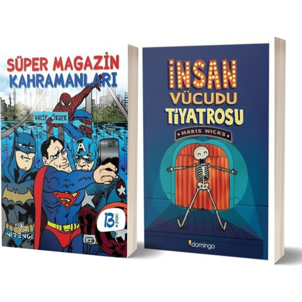Süper Magazin Kahramanları - Insan Vücudu Tiyatrosu 2 Kitap Set Çizgi Roman Fiyatı