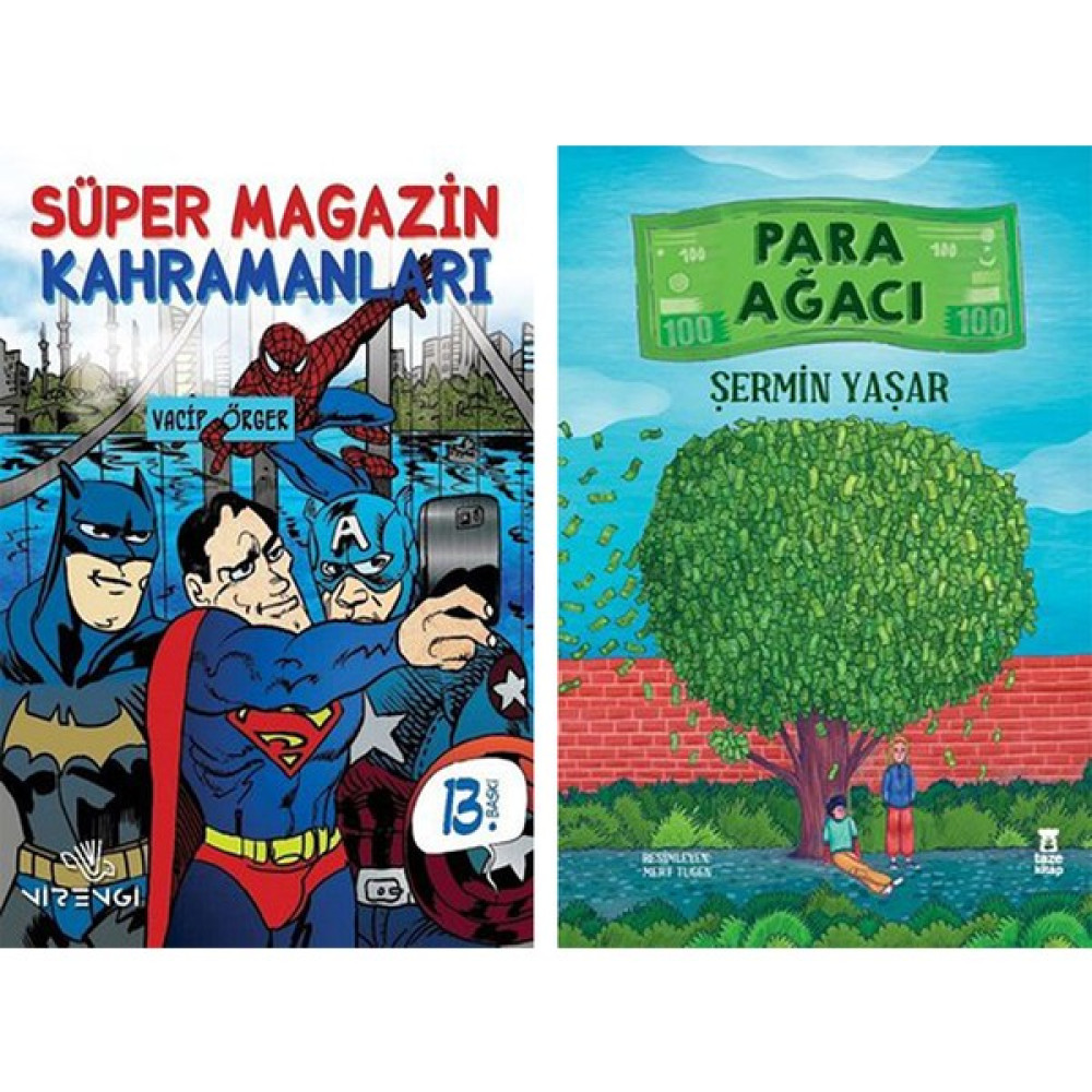 Süper Magazin Kahramanları - Para Ağacı (2 Kitap Set) Çocuk Klasikleri Fiyatı