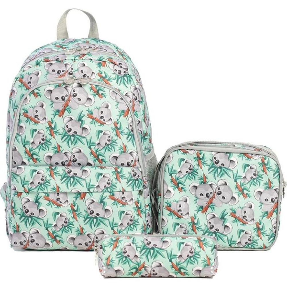 Superbag Kız Erkek Çocuk İlkokul Çantası Koala Desenli Sırt Çantası Beslenmelik ve Kalemlik 3'Lü Set Okul Çantası Fiyatı