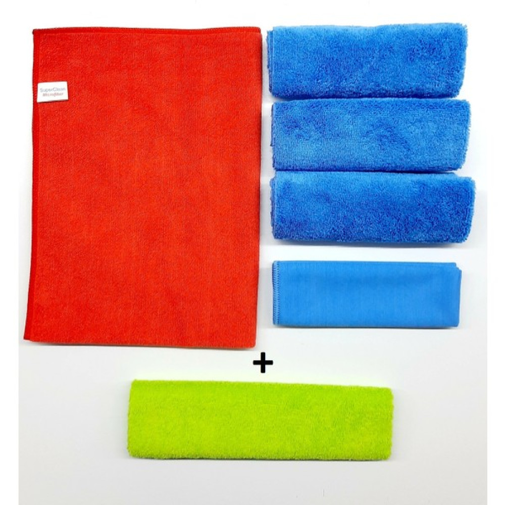 Superclean Mikrofiber Ekonomik Oto Temizlik Seti ( Oto Kurulama + Cam Bezi + 3'lü Cila Bezi ) ve Mikrofiber Bez Oto Bakım Bezleri Fiyatı