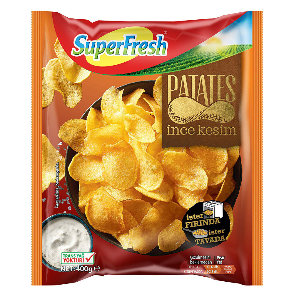 Superfresh İnce Kesim Patates 400 Gr Dondurulmuş Gıda Fiyatı