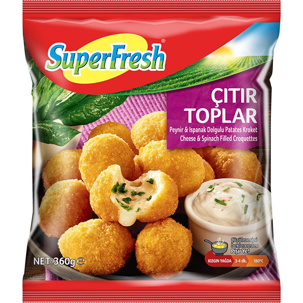 Superfresh Ispanaklı Peynirli Dolgulu Patates Kroket 360 G Dondurulmuş Gıda Fiyatı