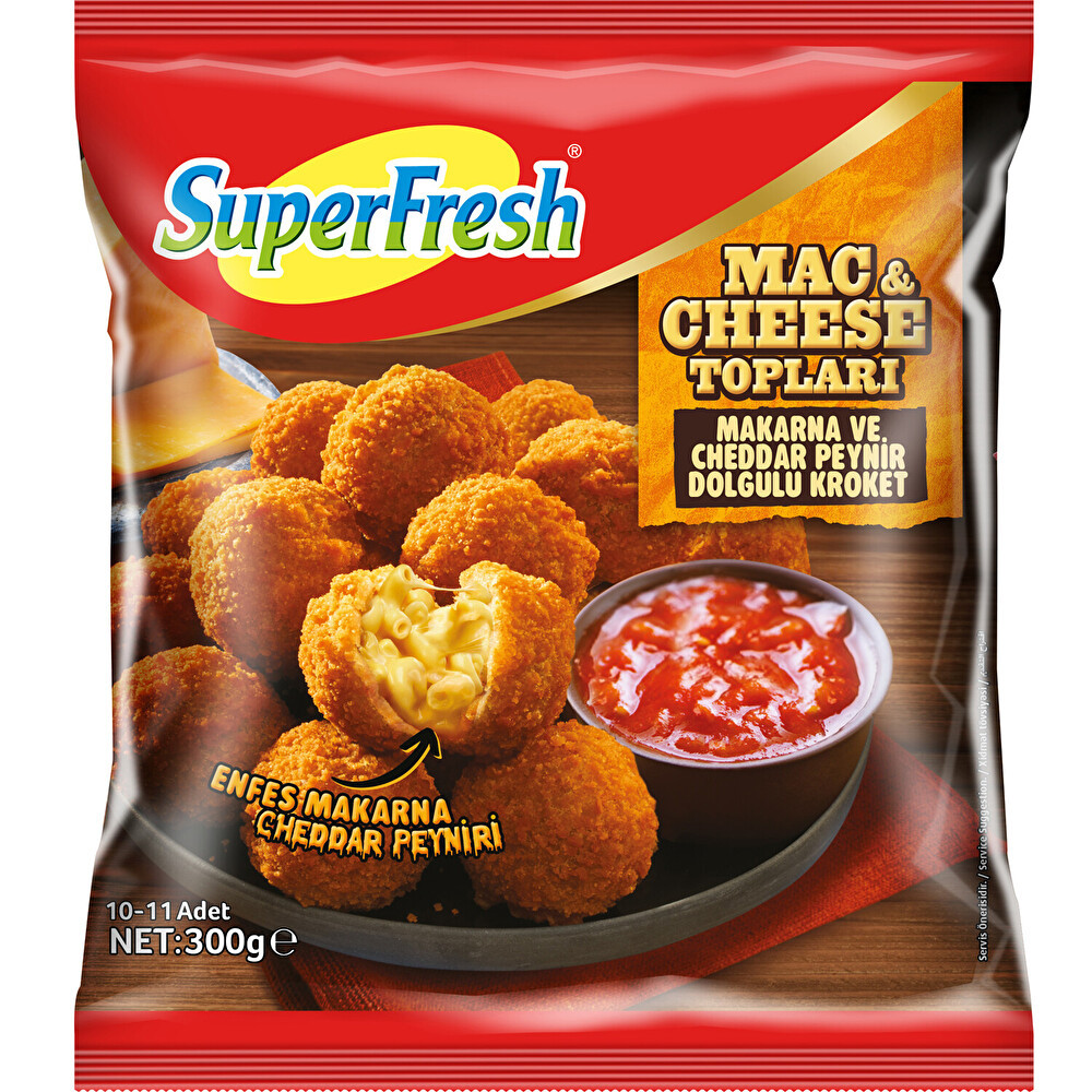 Superfresh Mac&Cheese Topları 300 g Dondurulmuş Gıda Fiyatı