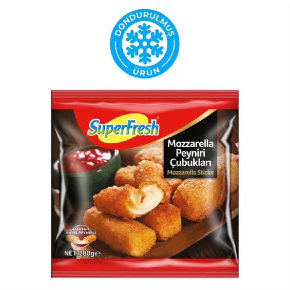 Superfresh Mozzarella Peyniri Çubukları 280 gr Dondurulmuş Gıda Fiyatı
