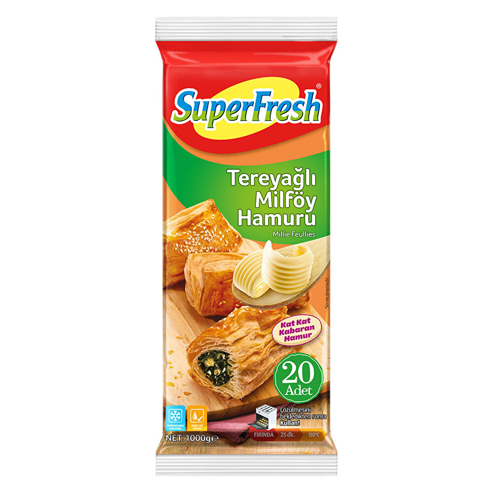 Superfresh Tereyağlı Milföy 1 Kg Dondurulmuş Gıda Fiyatı