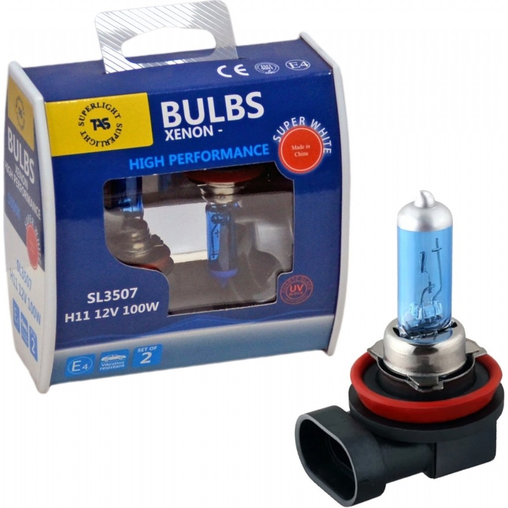 Superlight 12V H11 Ampul Halogen Beyaz 100W 5000K 2 Li SL3507 Diğer Fiyatı