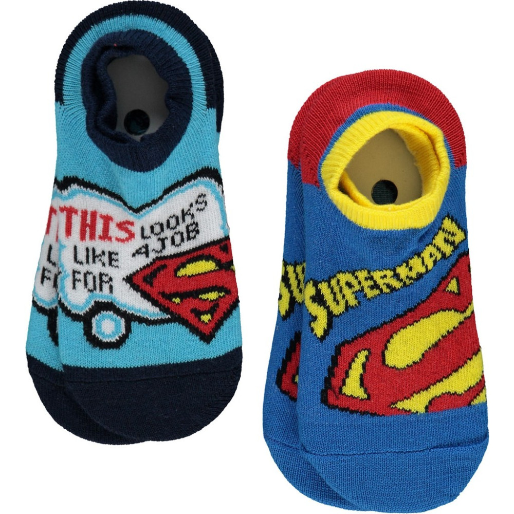 Superman Erkek Çocuk 2'li Babet Çorap 2-12 Yaş Standart Erkek Çocuk Çorap Fiyatı