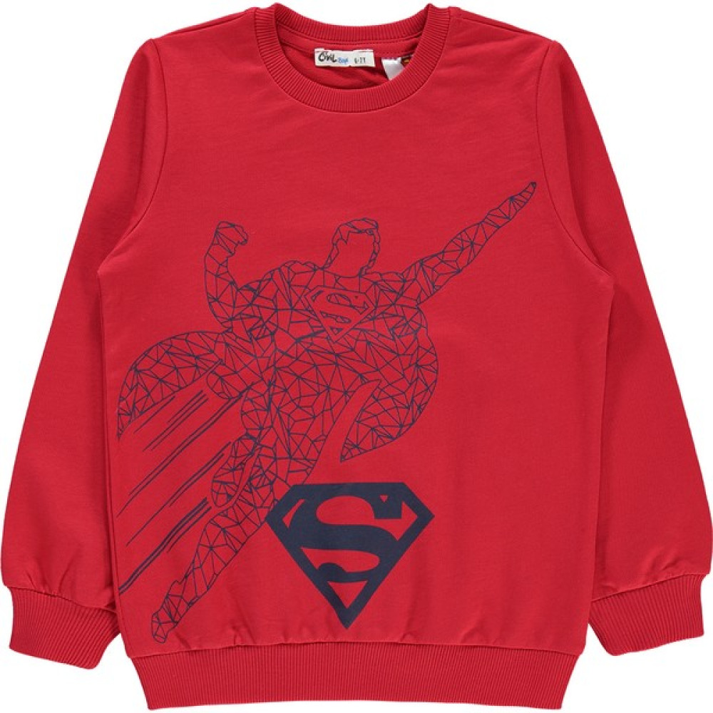 Superman Erkek Çocuk Sweatshirt 10-13 Yaş Kırmızı Erkek Çocuk Sweatshirt Fiyatı
