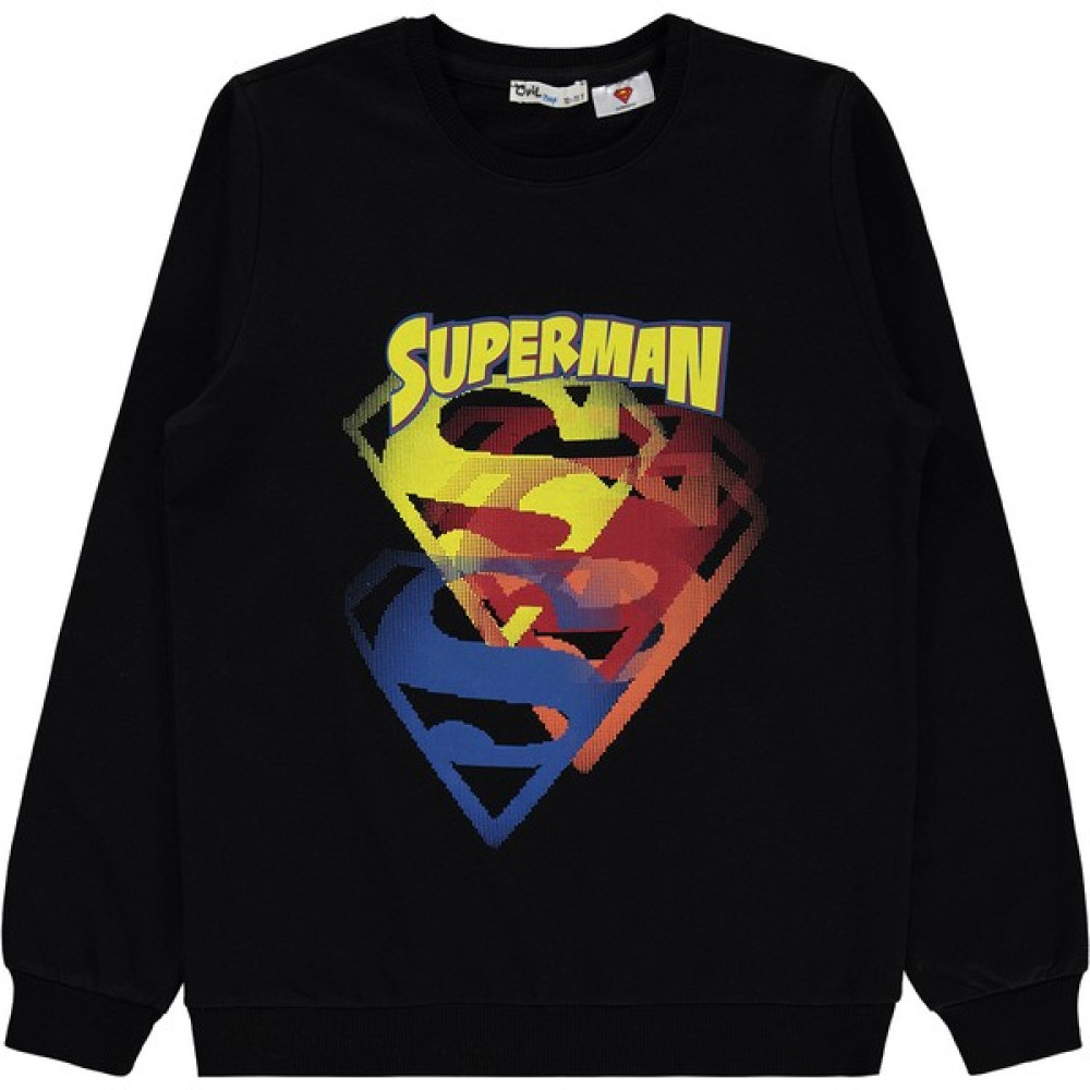 Superman Erkek Çocuk Sweatshirt 10-13 Yaş Siyah Erkek Çocuk Sweatshirt Fiyatı