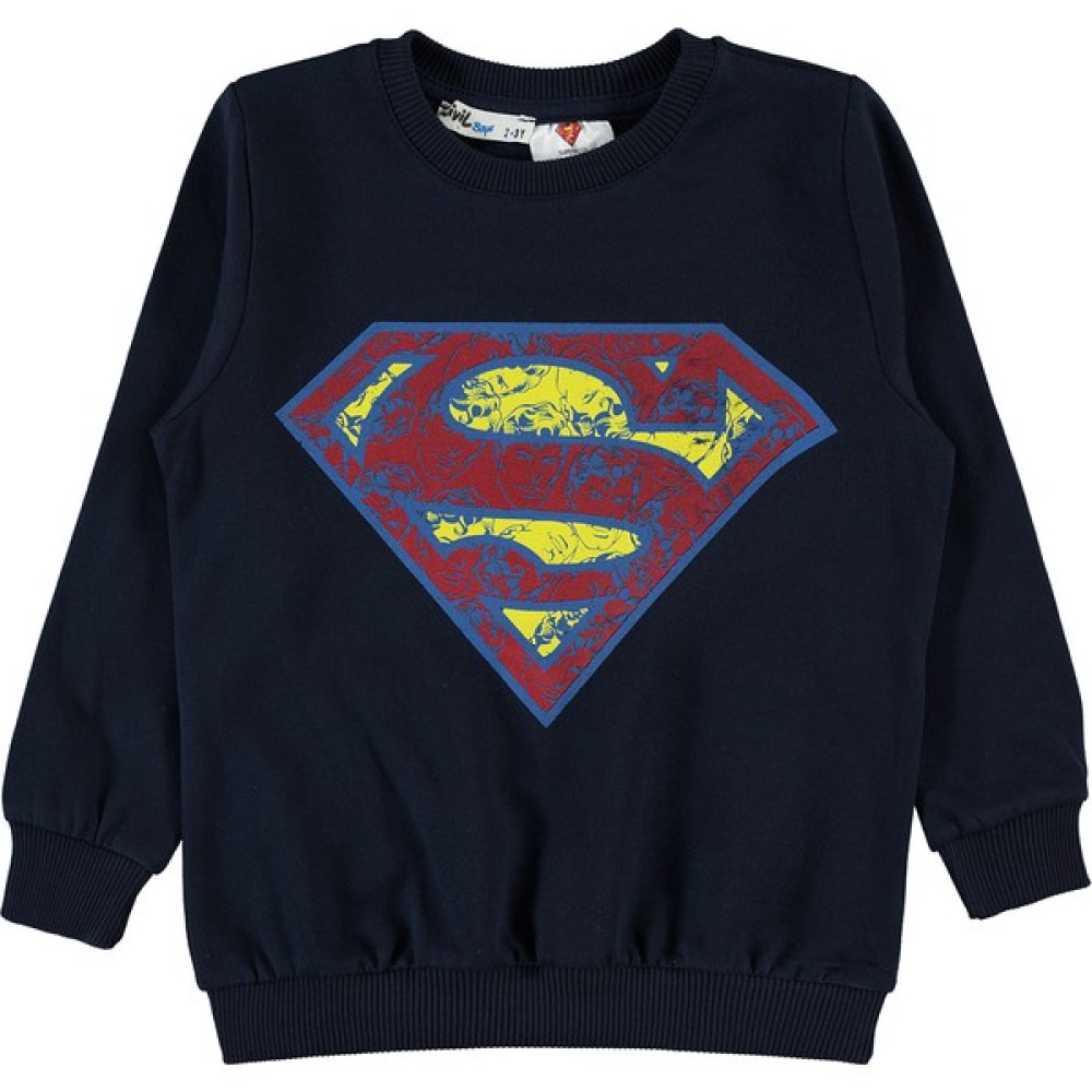 Superman Erkek Çocuk Sweatshirt 2-5 Yaş Lacivert Erkek Çocuk Sweatshirt Fiyatı
