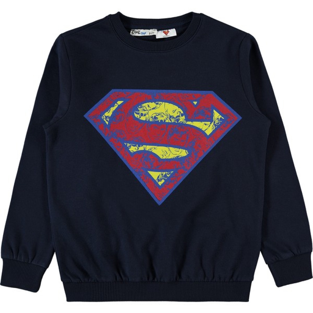 Superman Erkek Çocuk Sweatshirt 6-9 Yaş Lacivert Erkek Çocuk Sweatshirt Fiyatı
