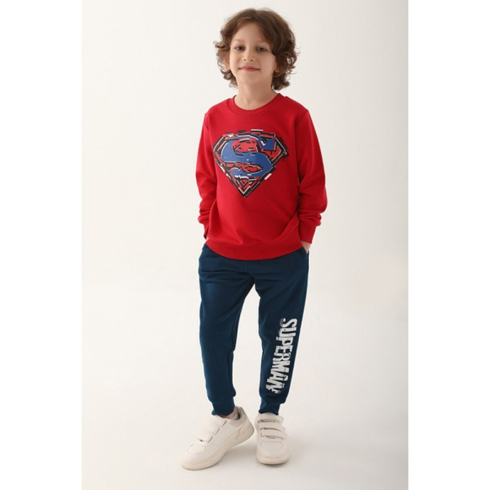 Superman Kırmızı Erkek Çocuk Eşofman Takımı Erkek Çocuk Eşofman Fiyatı