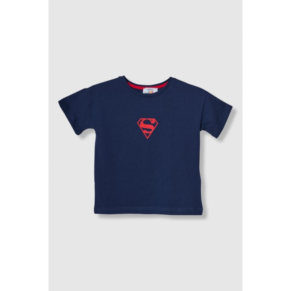 Super·man Oversize Erkek Çocuk Baskılı Bisiklet Yaka Pamuk Tişört Erkek Çocuk T-shirt Fiyatı