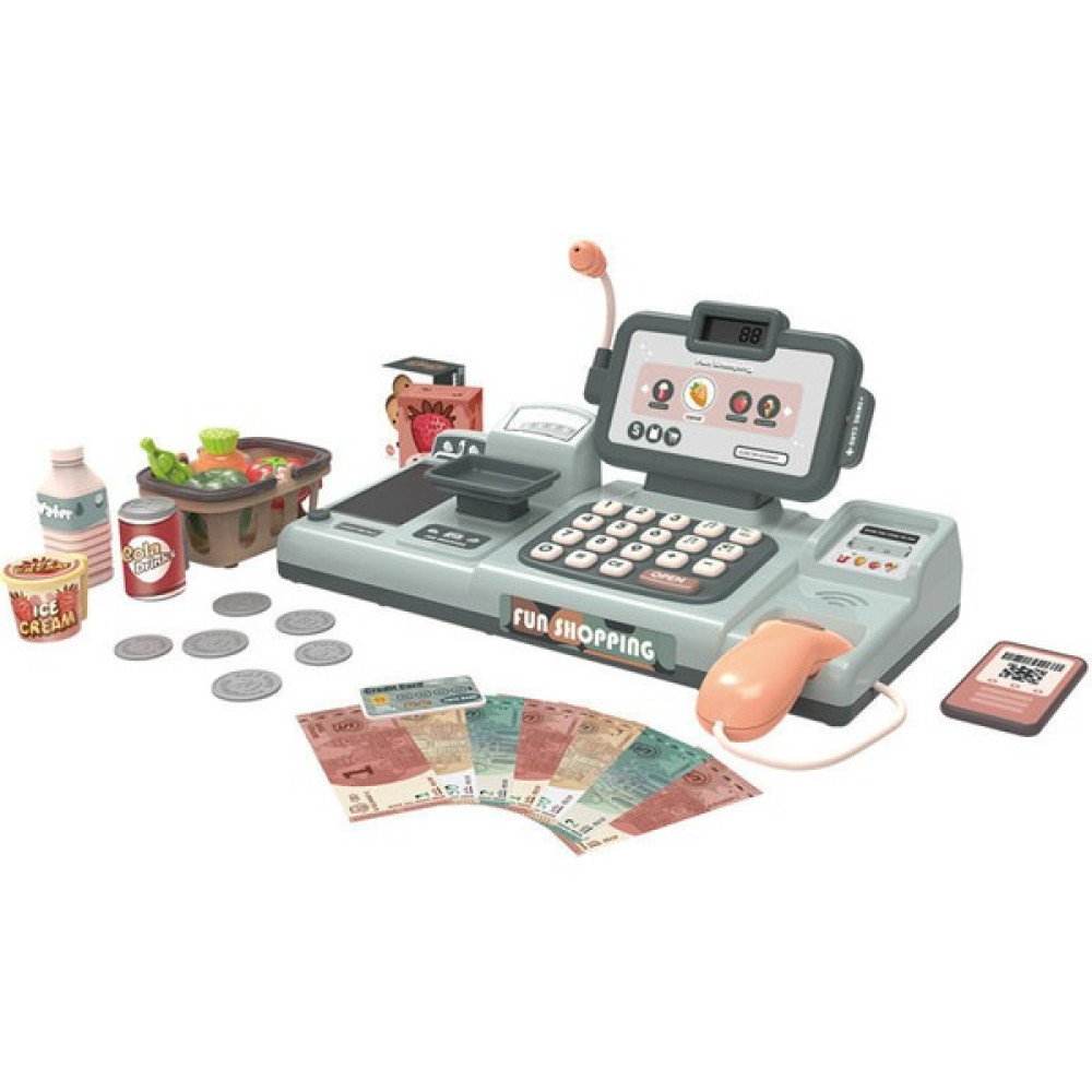 Süpermarket Yazarkasa Seti Rol Oynamak Oyuncak Ödeme Sayaç Çocuklar Için Hediye - Gri Oyun Seti Fiyatı