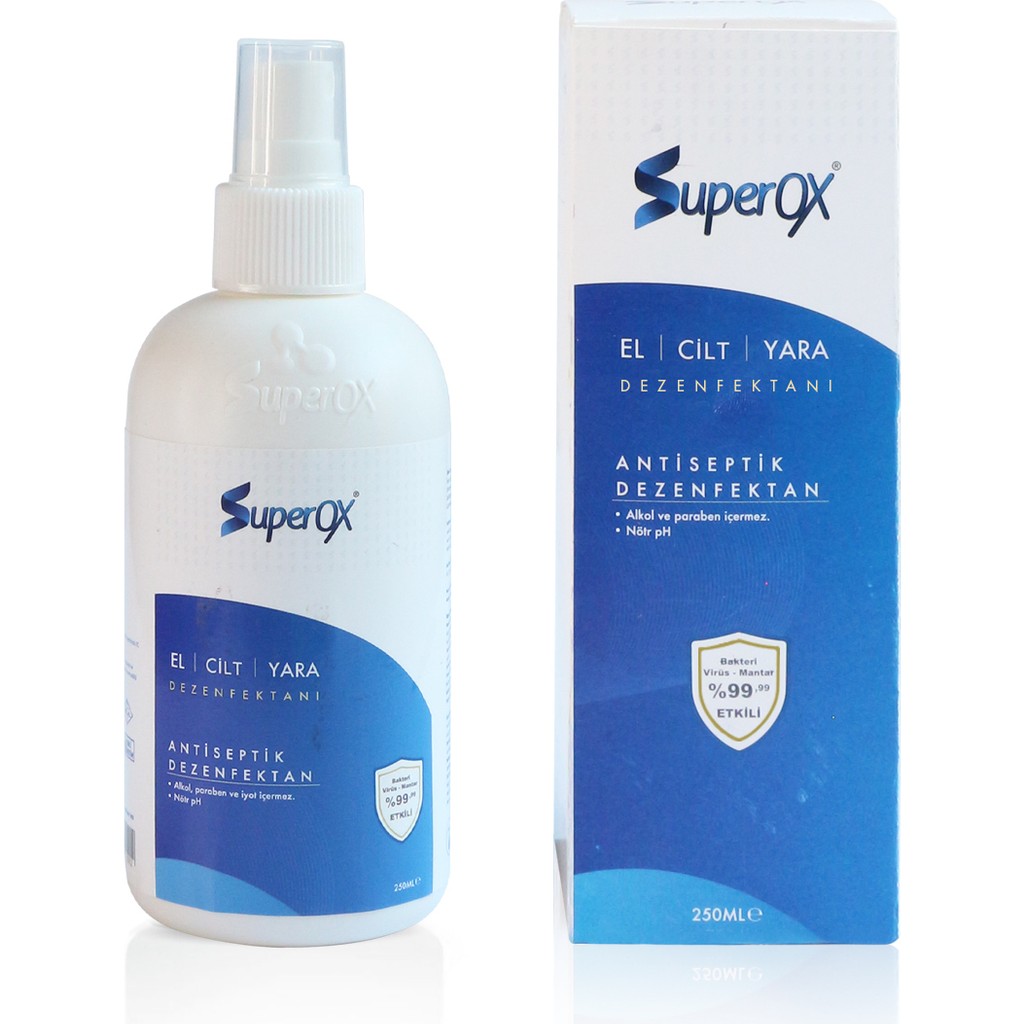 Superox Doğal ve Alkolsüz El Cilt Dezenfektanı , Hipokloröz İçeren El Dezenfektanı 250 ML Diğer Fiyatı