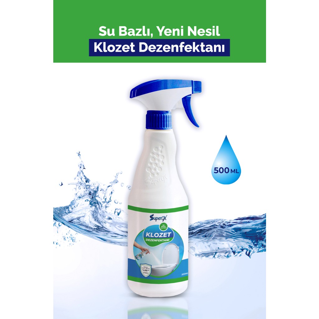 Superox Yeni Nesil Doğal Klozet Dezenfektanı (Alkolsüz) – Hızlı Etkili Hijyen, Güvenli Çevre 500 ml Diğer Fiyatı