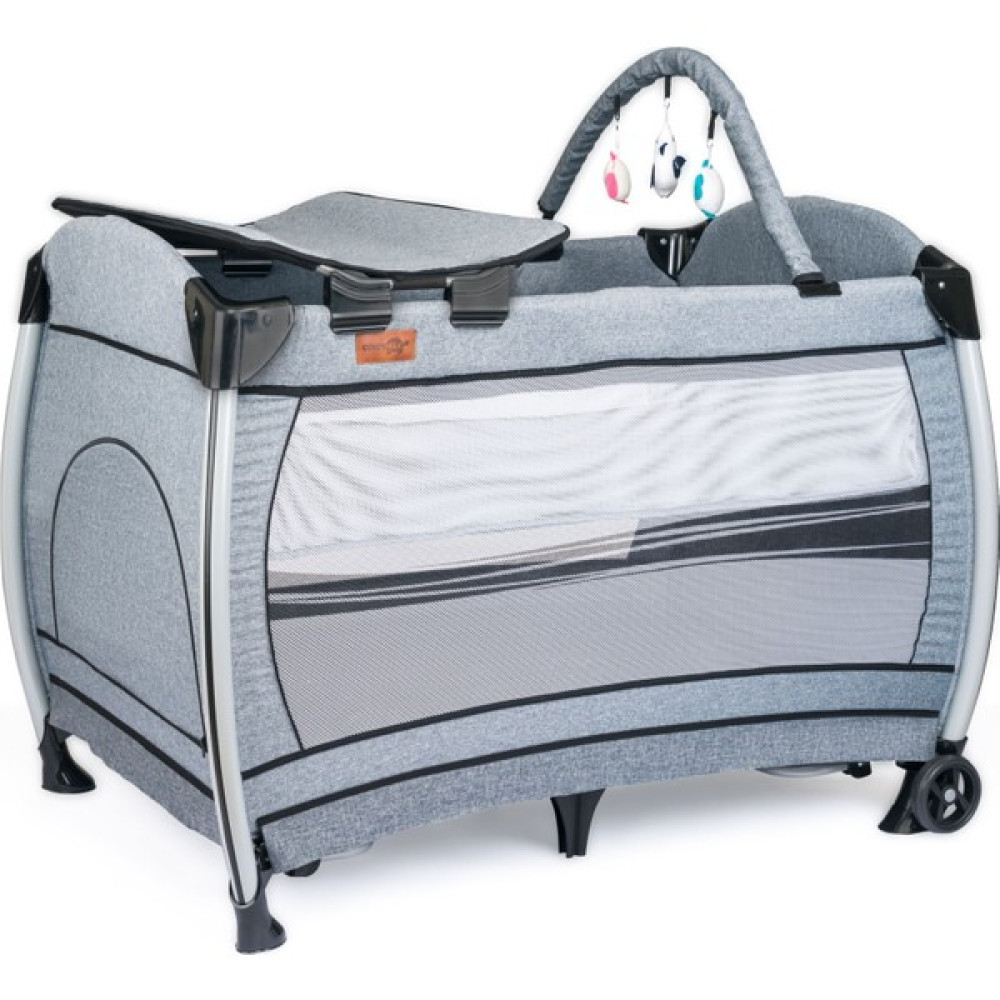 SuperShop Comfymax Power Park Yatak Oyun Parkı 70X110 - Steel Grey Park Yatak / Oyun Parkı Fiyatı