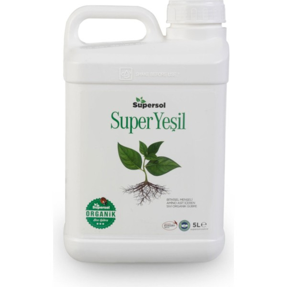 Supersol Super Yeşil Bitkisel Aminoasit Içeren Sıvı Organik Gübre 5 L Oto Boyaları Fiyatı
