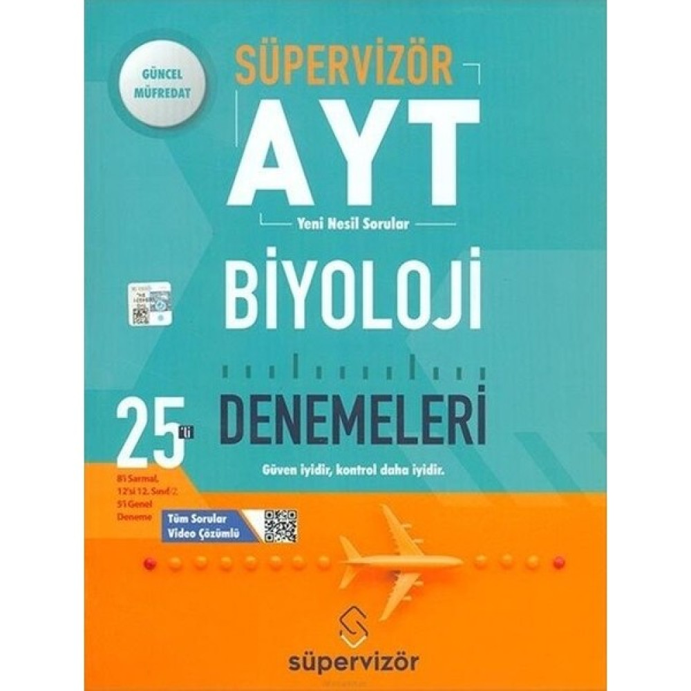 Süpervizör Yayınları Süpervizör AYT Biyoloji 25’li Deneme Temel Yeterlilik Testi (TYT) Fiyatı