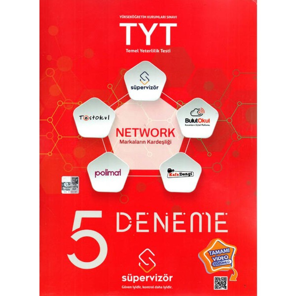 Süpervizör Yayınları TYT Netwoek Markaların Kardeşliği Deneme Temel Yeterlilik Testi (TYT) Fiyatı