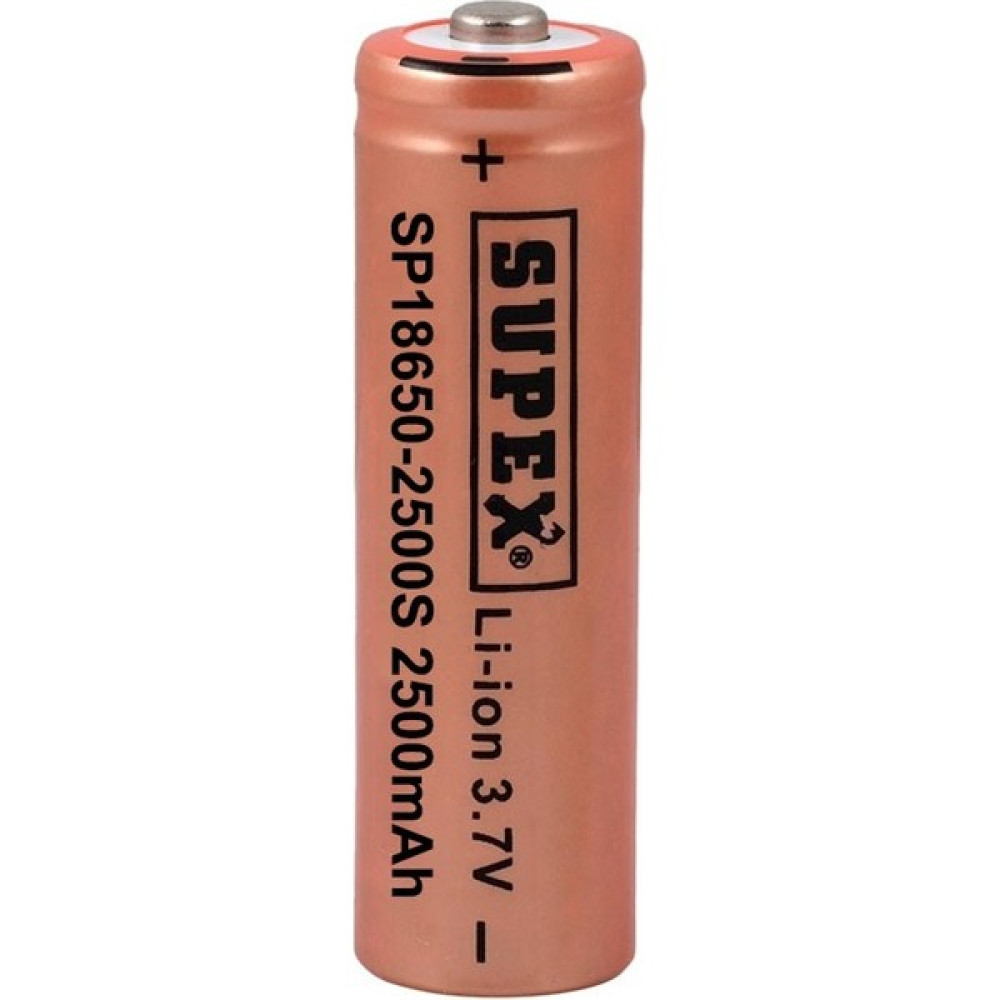 Supex 18650 3.7V 2500 mAh Başlıklı Supex 2500S Şarjlı Pil Oto Boyaları Fiyatı