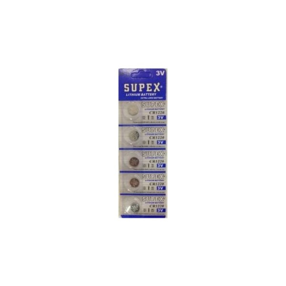 Supex CR1220 3V Lithium 5li Blister Pil Diğer Fiyatı