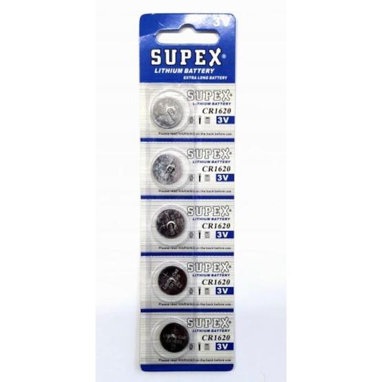 Supex CR1620-C5 3 V Lityum Düğme Pil 5'li Paket