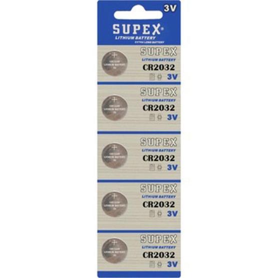 Supex CR2032 3V Lithium 5'li Blister Pil Normal & Şarj Edilebilir Piller Fiyatı
