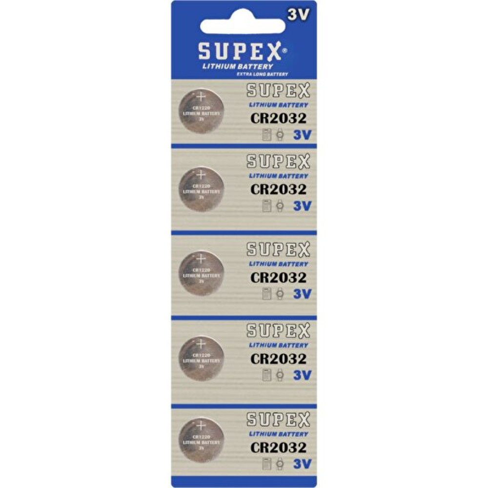 Supex CR2032 Elektronik Aygıtlar Için Lityum Para Pil 3V 5'li Normal & Şarj Edilebilir Piller Fiyatı