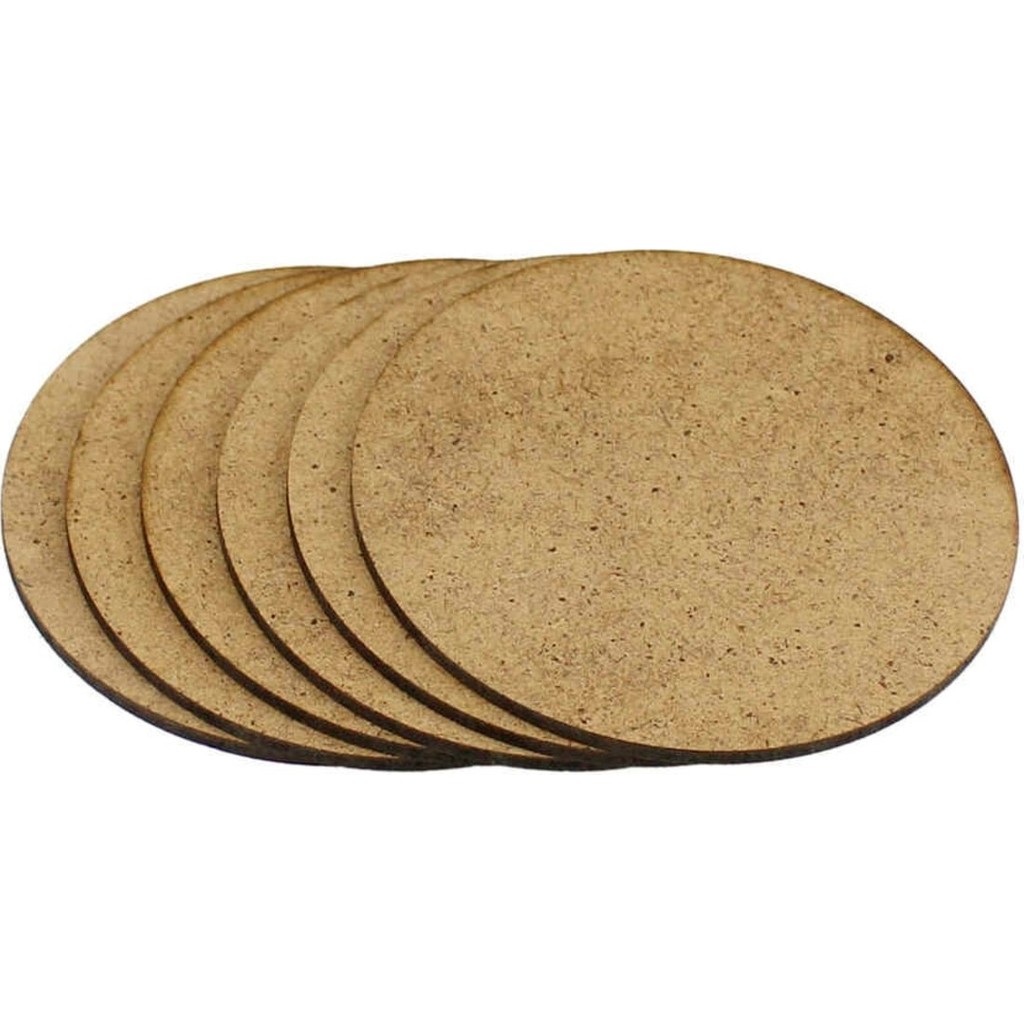 Supla Levha 12 Adet 3 mm Ham Mdf 10 cm Çap Yuvarlak Çay Bardak Altlığı Supla Fincan / Bardak / Kahve Takımı Fiyatı