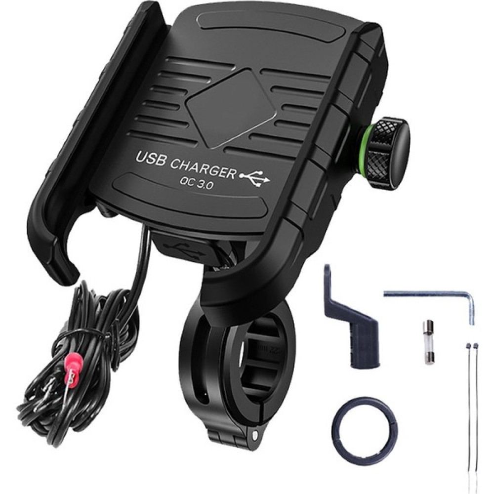 Suporte M8 USB 3.0 Gidon ve Ayna Bağlantılı 3.5 - 7.ö Inç Bisiklet Motosiklet Telefon Tutucu Motorsiklet için Diğer Aksesuarlar Fiyatı