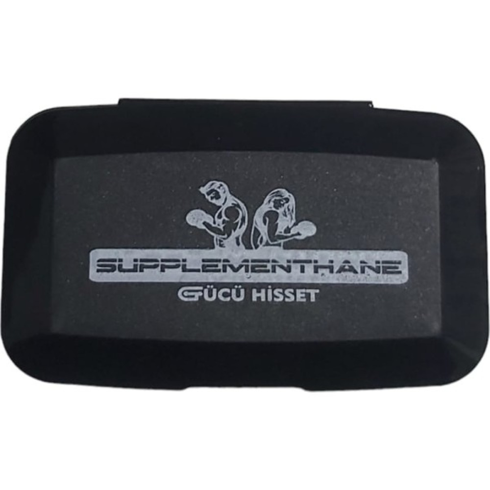 Supplementhane Pillbox Tablet Kutusu (Hap Saklama Kutusu) Güvenlik Kilitli - Siyah Eşya Saklama Kutusu Fiyatı