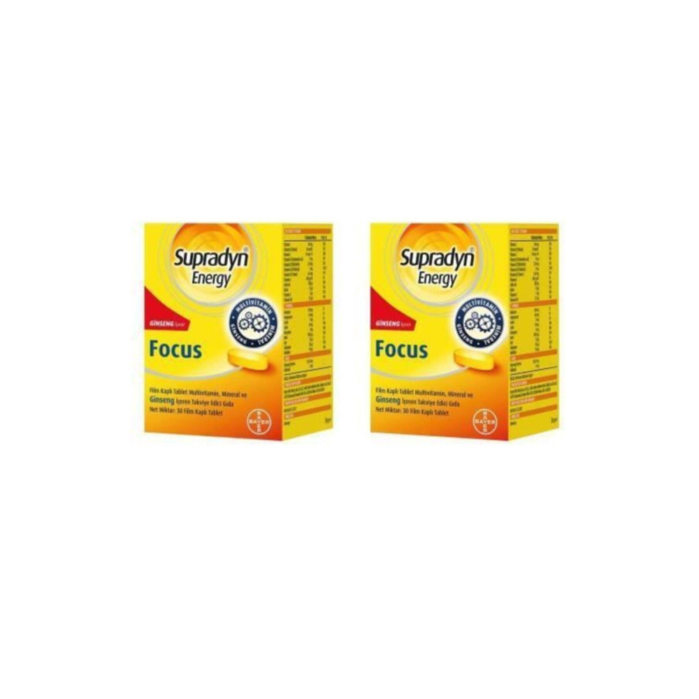 Supradyn Energy Focus 30 Tablet 2 Kutu Sağlık / Diyet Fiyatı