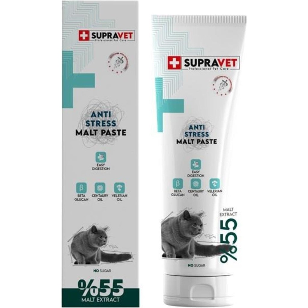 Supravet 100 gr Sakinleştirici Kedi Macunu Anti-Stress Lezzetli Malt İçeriği ile Yetişkin Kediler İçin Evcil Hayvan Ürünleri Fiyatı