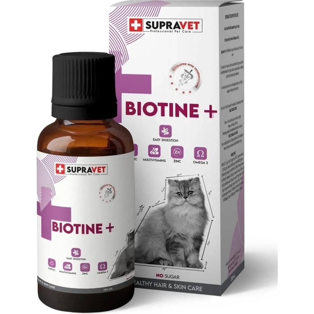 Supravet Biotine Cat Deri Tüy Sağlığı Damlası 100 ml Diğer Fiyatı